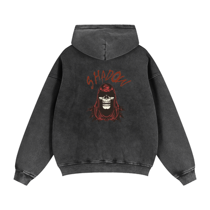 Skull Zip Up Hoodie